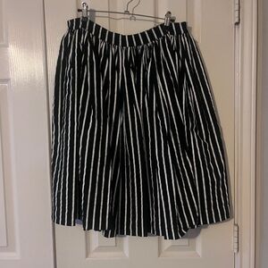 Pinup Couture Black & White Vertical Stripe skirt